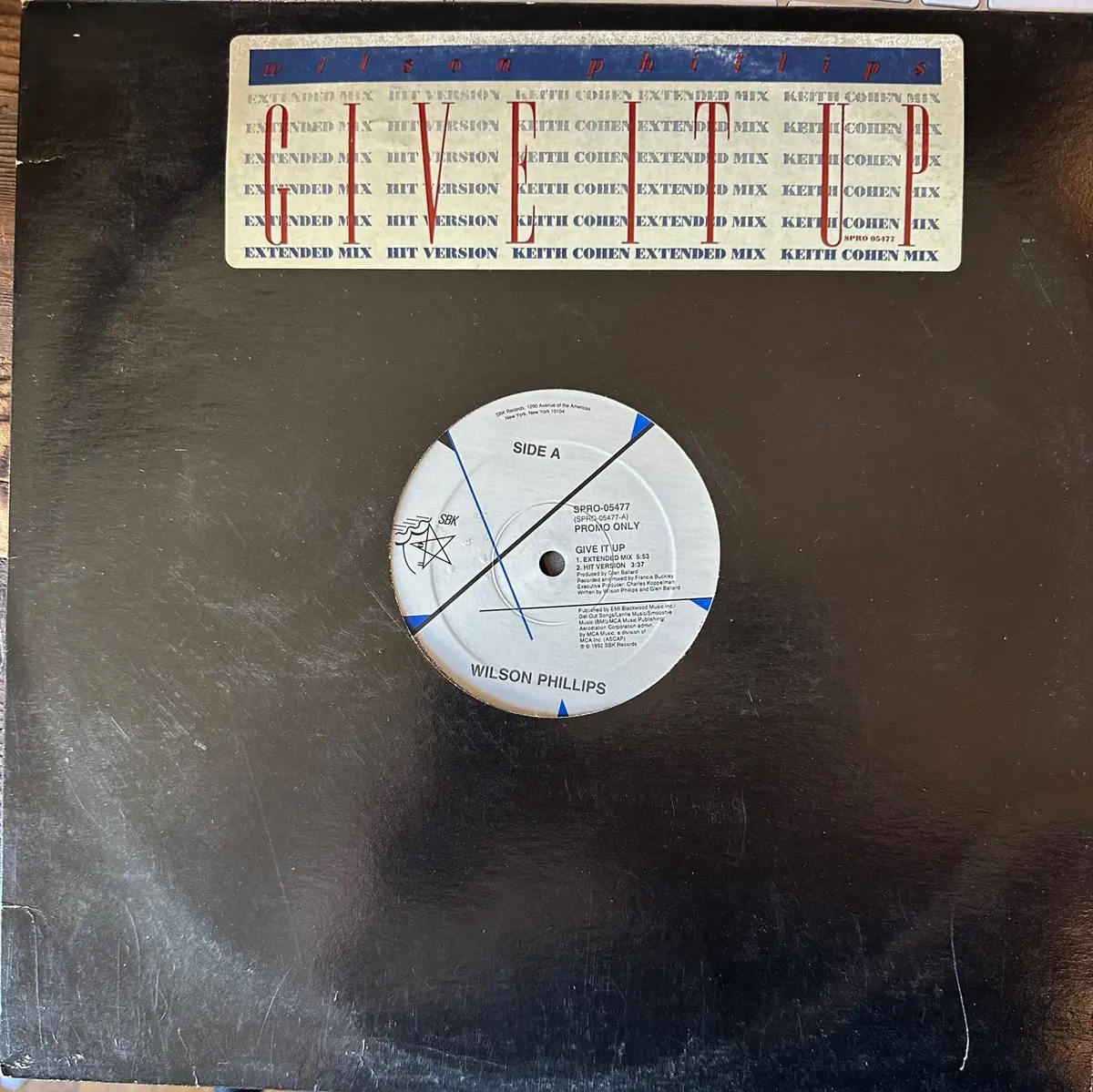 Wilson Phillips Give It Up - 12" Single Lp (Promo) Vinyl - Used 1