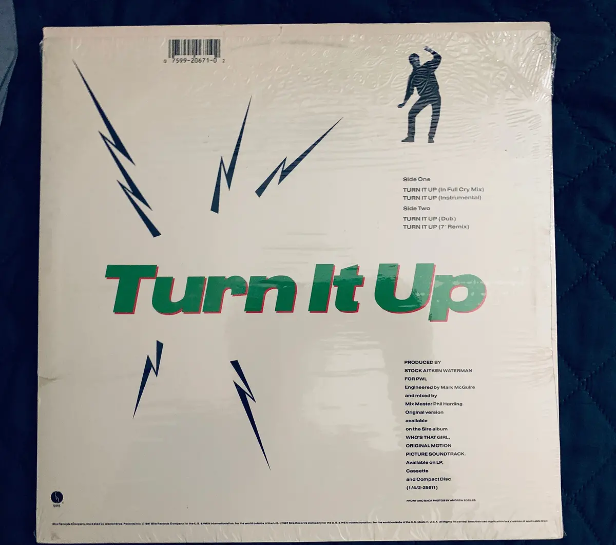 Michael Davidson - Turn It Up 12" Remix Lp Vinyl - Used L 2