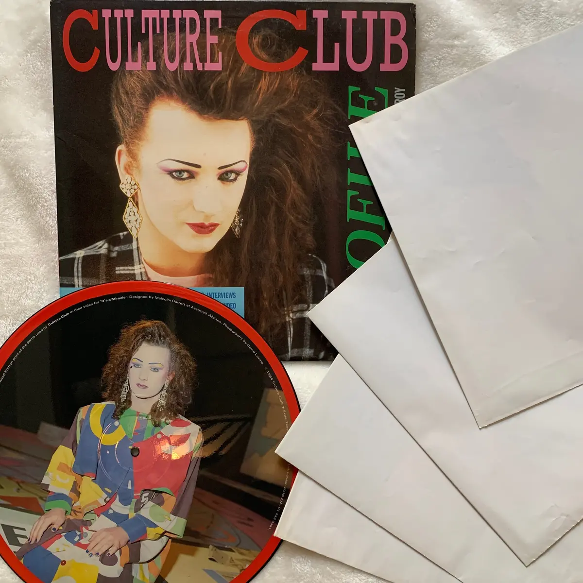 Culture Club / Boy George : Profile Promo Pack : Posters, Book, Picture Disc Game + 1