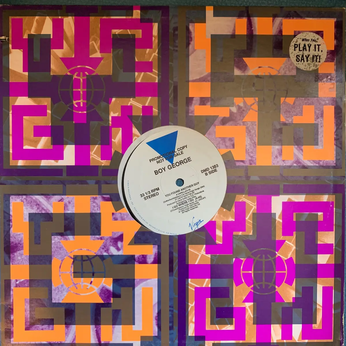 Boy George - You Found Another Guy 12" Remix Promo Lp Vinyl - Used 2