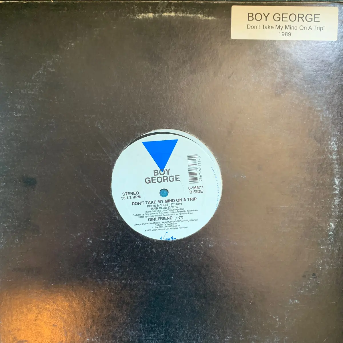Boy George - Don't Take My Mind On A Trip (Promo 12" Lp Vinyl - Black Sleeve 1