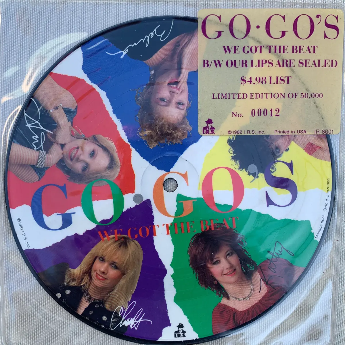 The Go-Go's (Belinda Carlisle) -  We Got The Beat 7" Picture Disc #12!!! 1