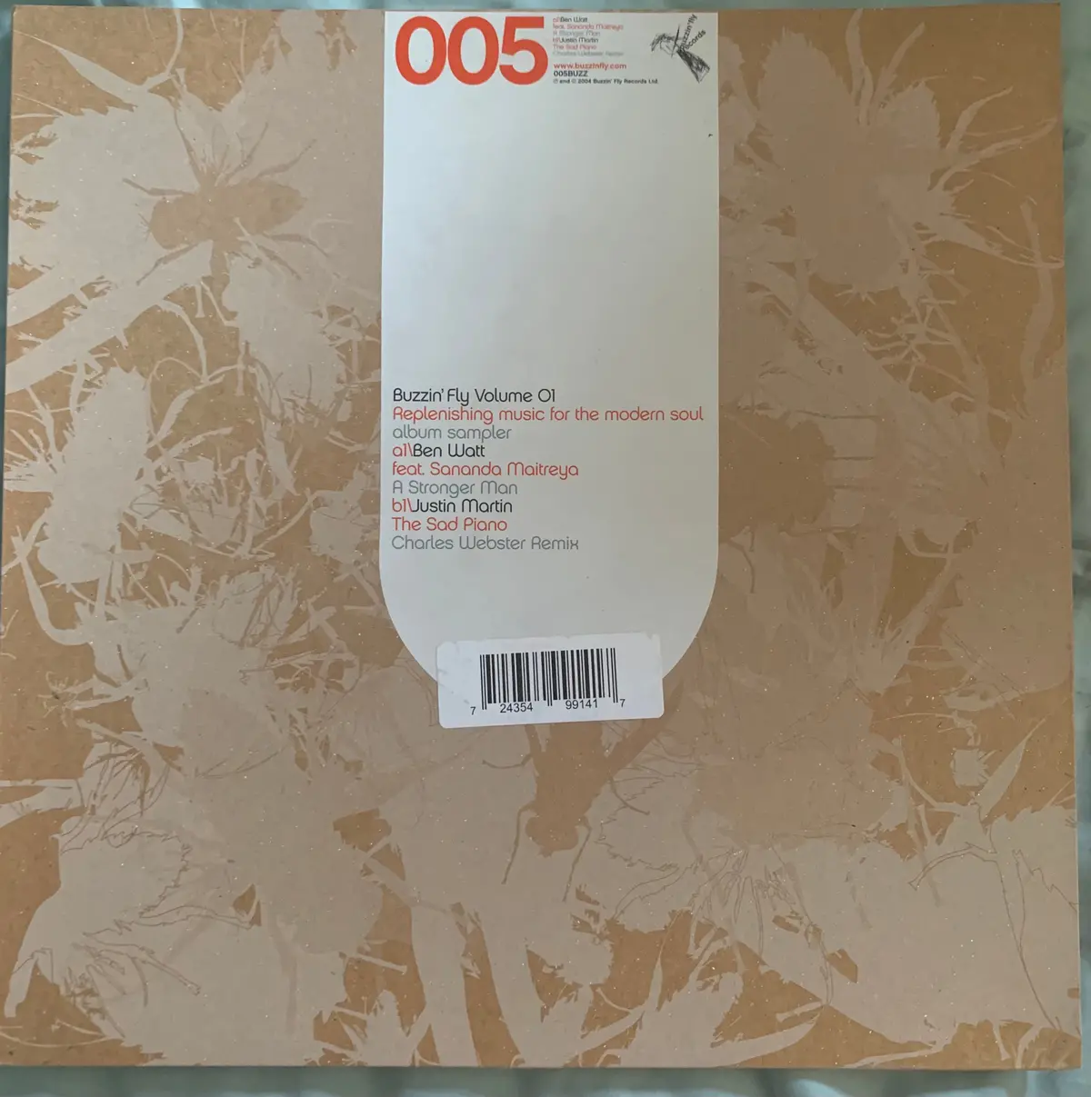 Ben Watt / Buzzin' Fly  12" Lp Vinyl Album Sampler - Used 1
