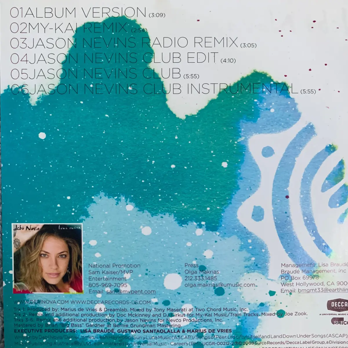 Debi Nova - Drummer Boy (Promo Remix Cd Single) Used 2