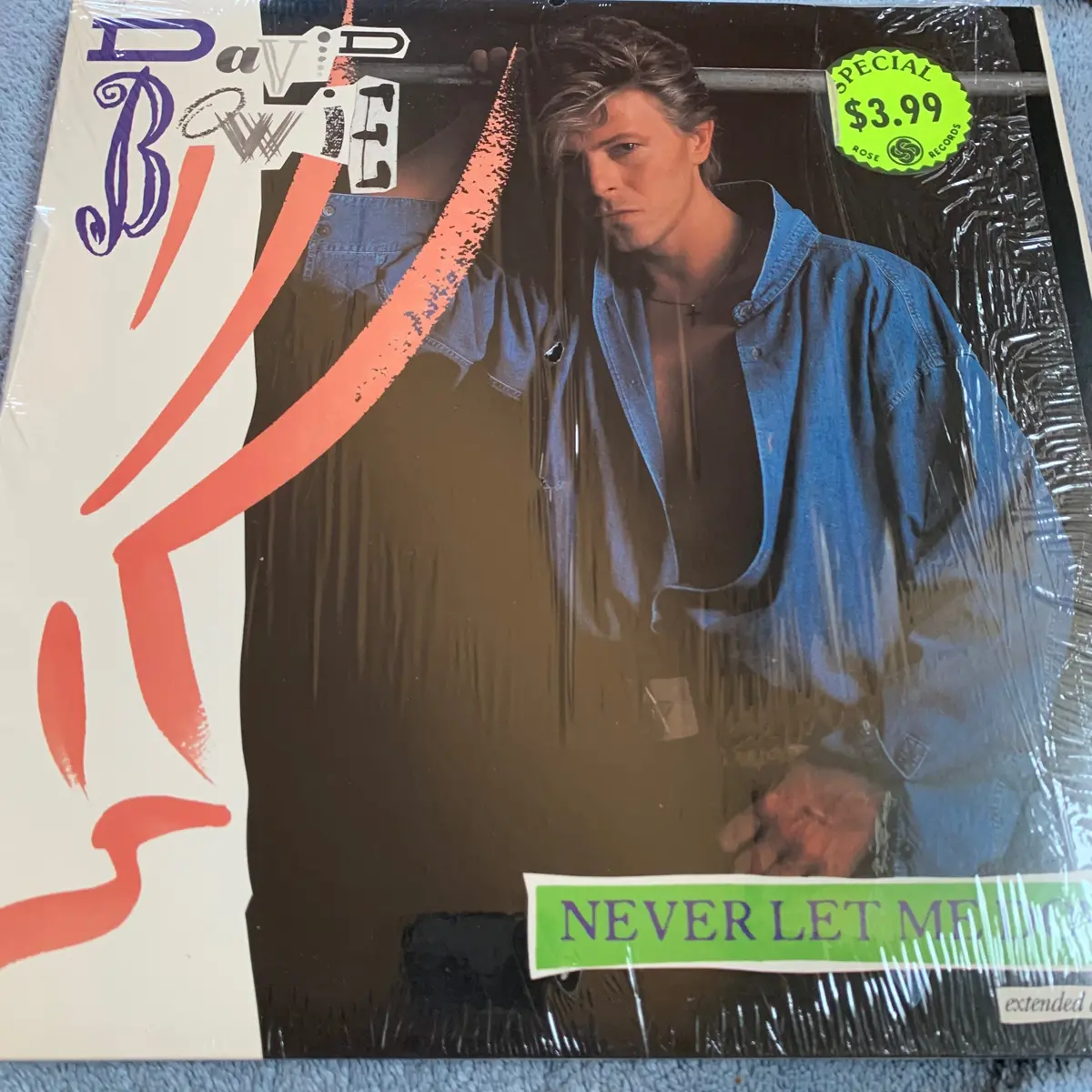 David Bowie - Never Let Me Down 12" Remix Lp Vinyl - Used 1
