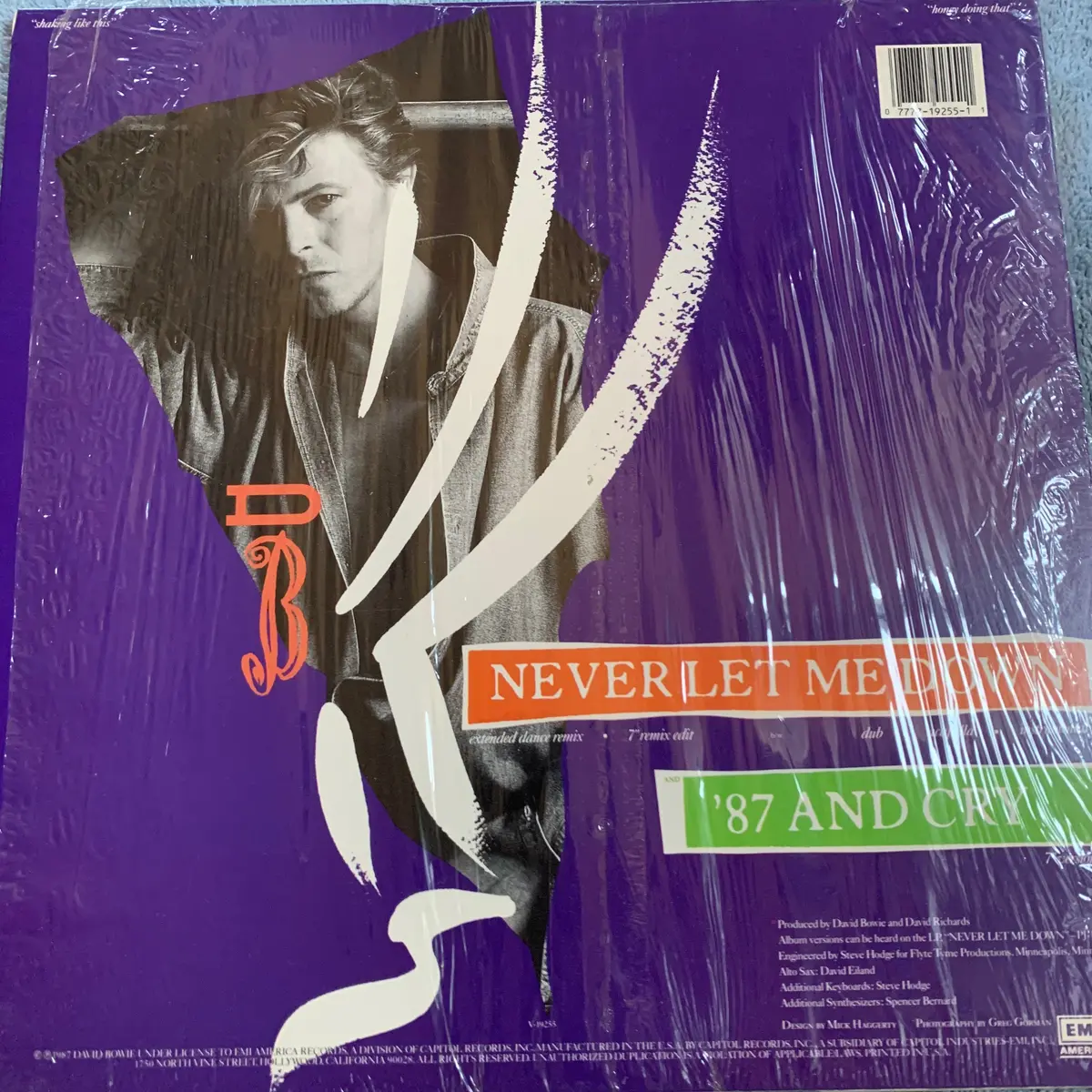 David Bowie - Never Let Me Down 12" Remix Lp Vinyl - Used 2