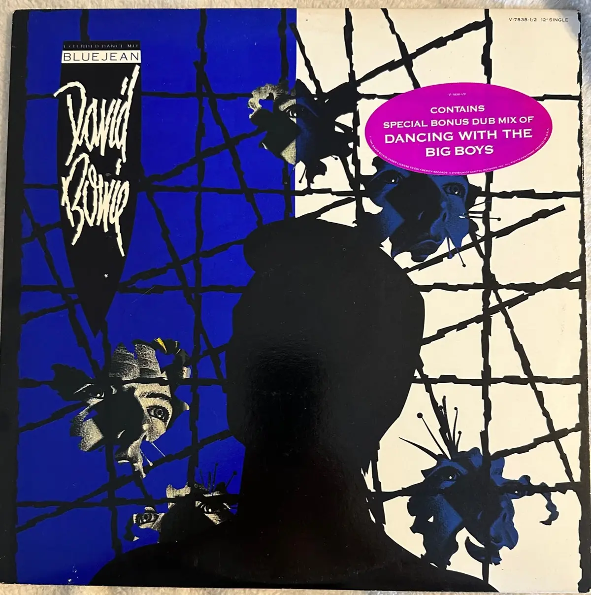 David Bowie - Blue Jean / Dancing With The Boys - 12" Remix Lp Vinyl - Used 1