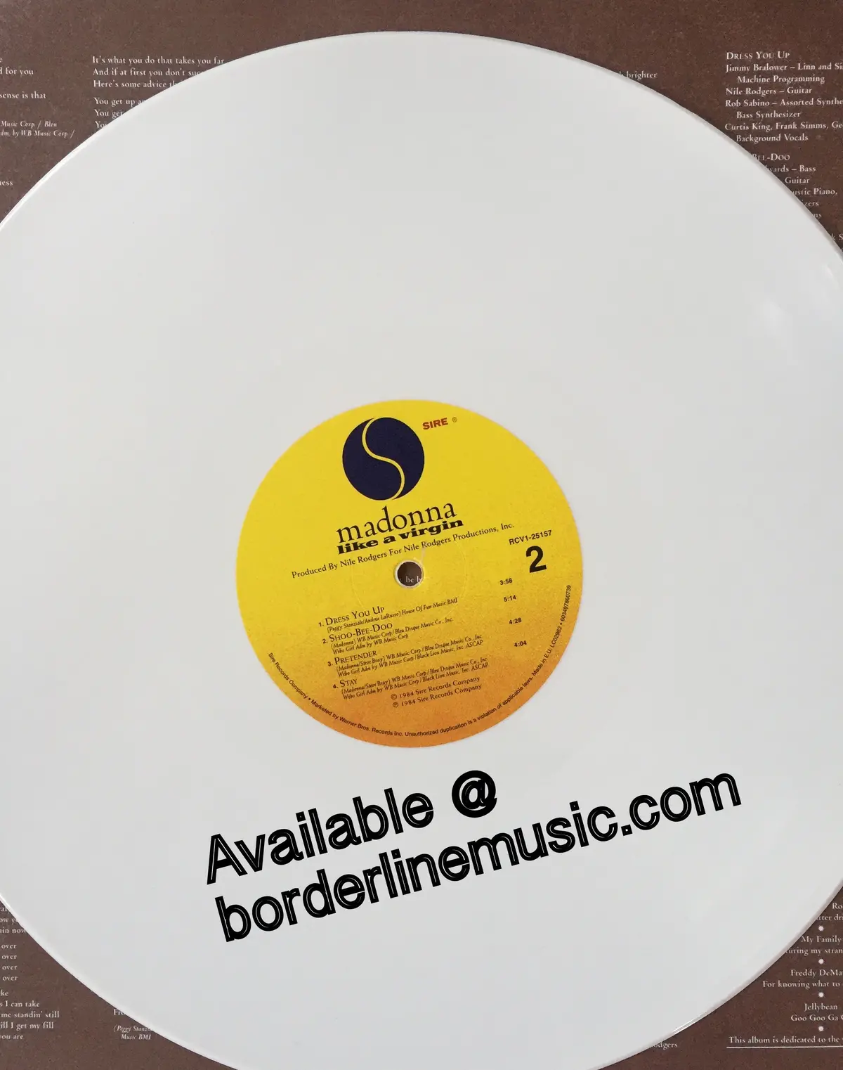 Madonna - Like A Virgin 2018 "Back To The 80'S" White Vinyl (New) 2
