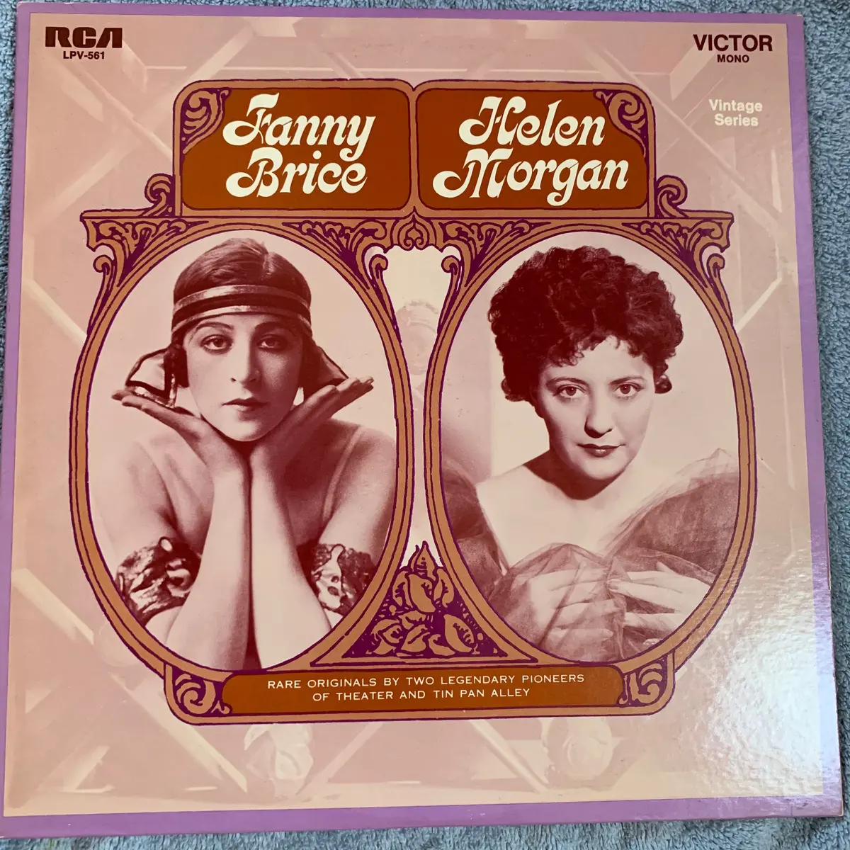 Fanny Brice / Helen Morgan: Pioneers Of Theatre  - Lp Vinyl Used 1