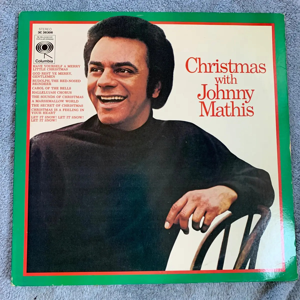 Johnny Mathis - Christmas With  Lp Vinyl - Used 1