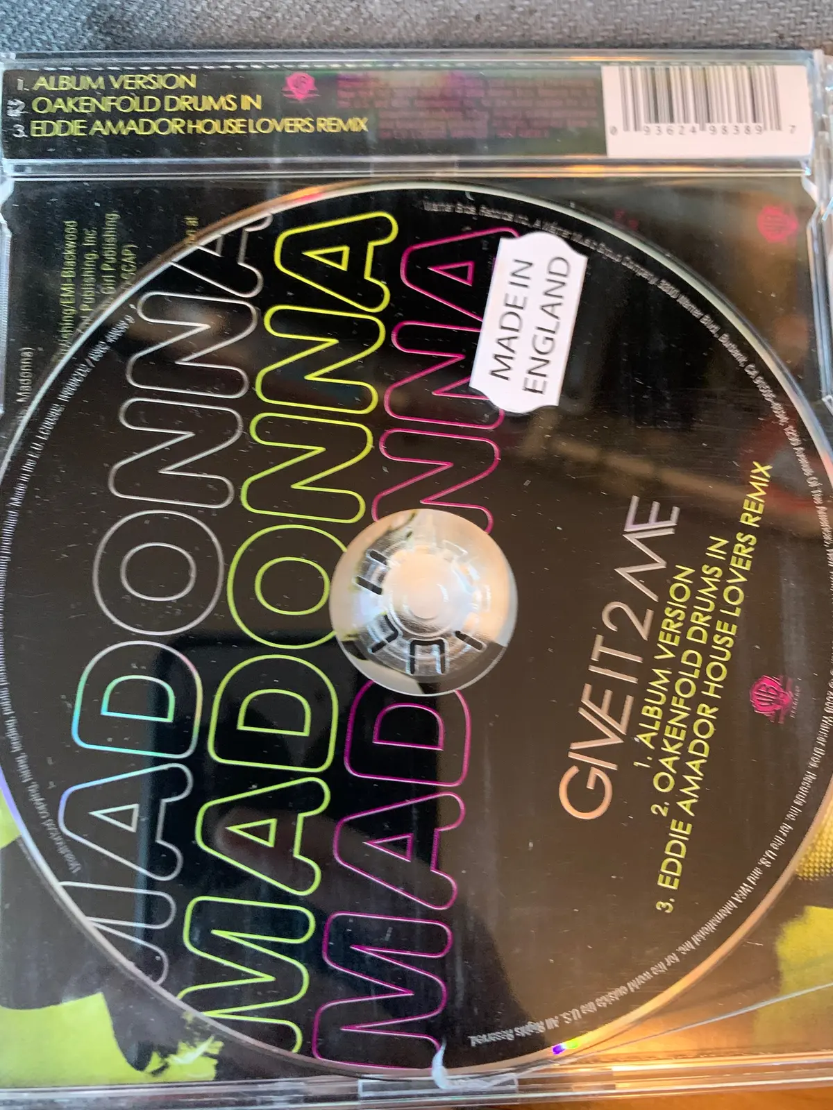 Madonna - Give It 2 Me (Import Cd Single) 2