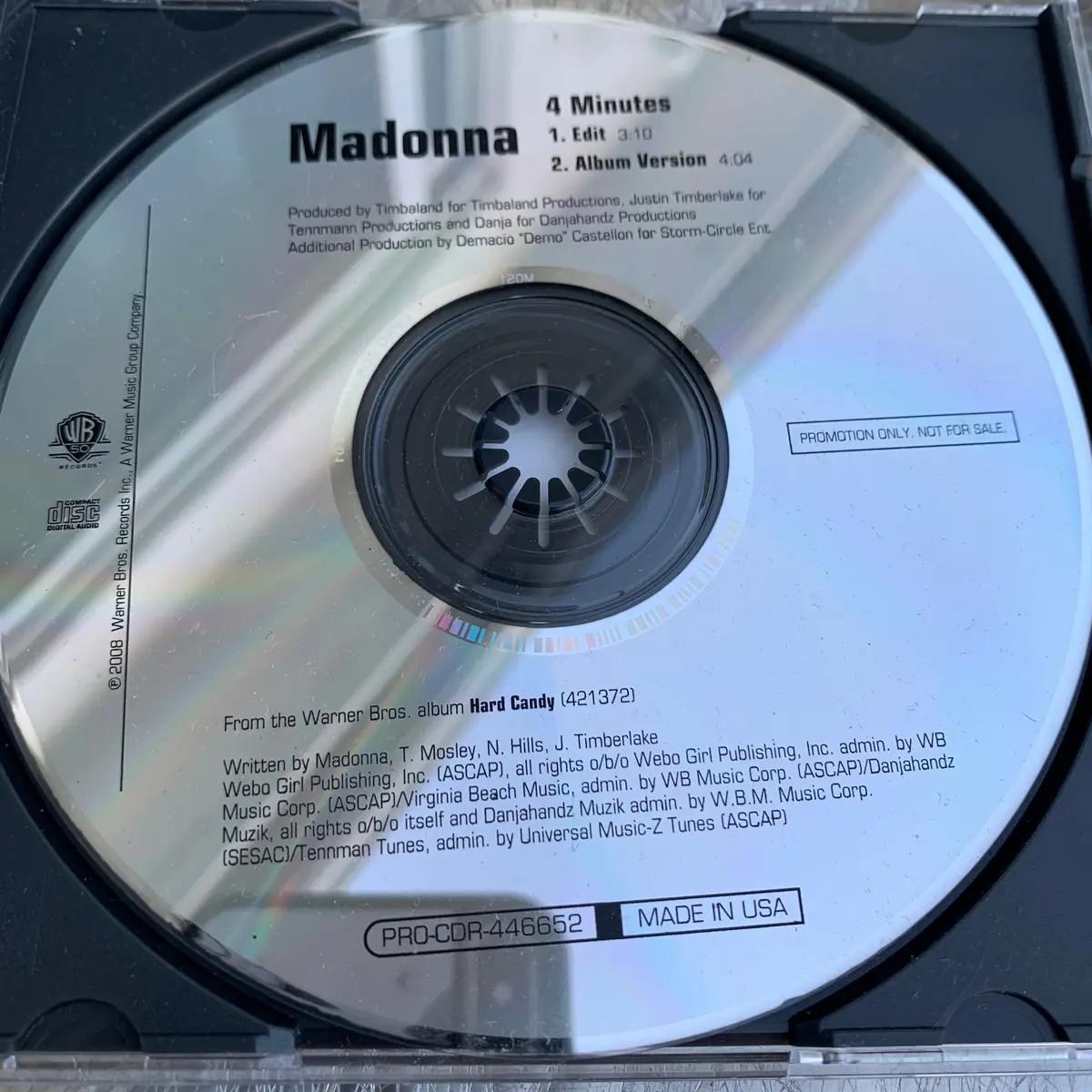 Madonna - 4 Minutes (Promo Cd Single) 1