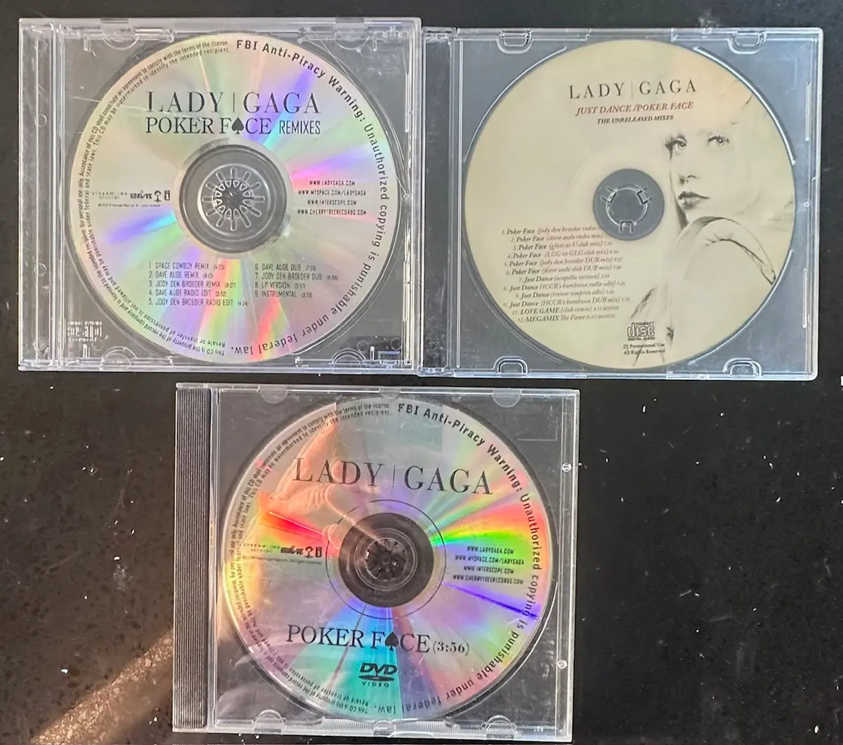 Lada Gaga -- 3 Promo Items: 2Cds & 1 Dvd - Used 1