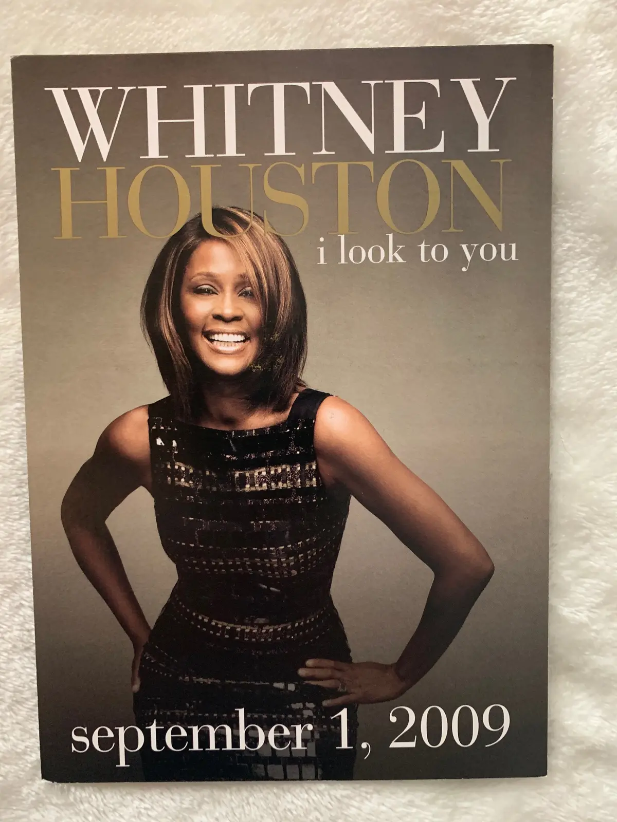 Whitney Houston - I Look To You  5X7 Promo Card (Official) 1