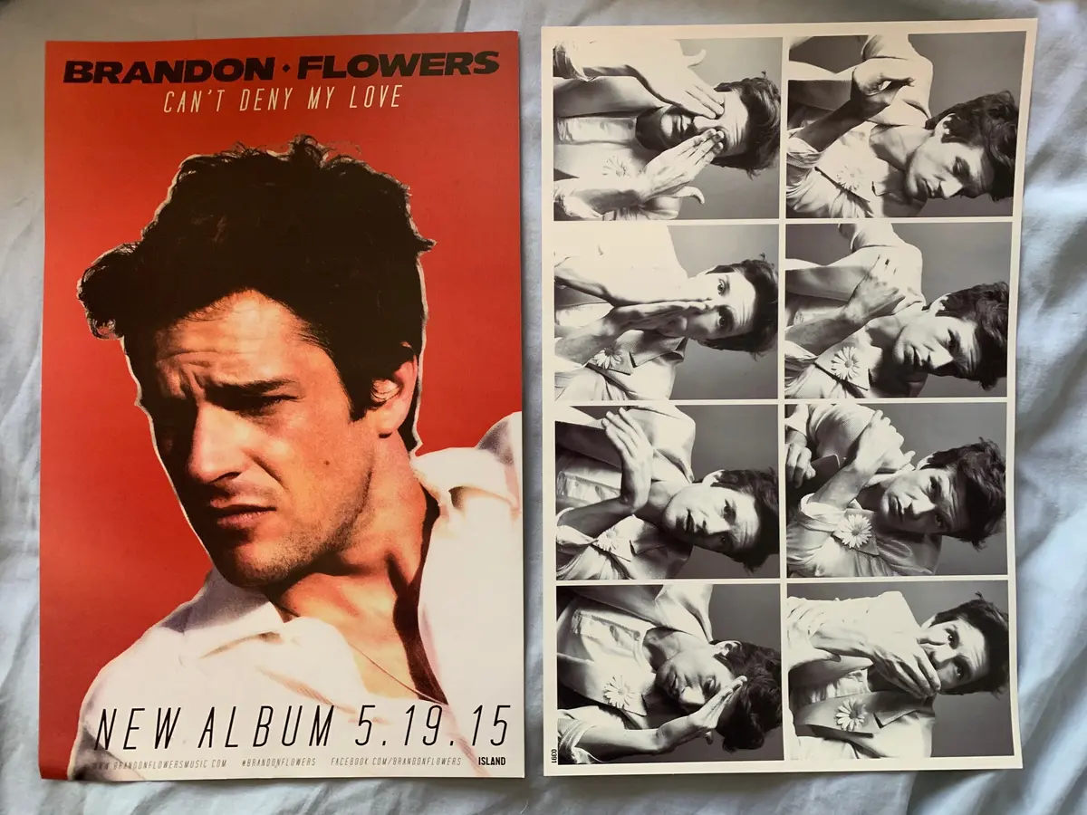 Brandon Flower (The Killers)  2 Official Promo Posters / Prints 1