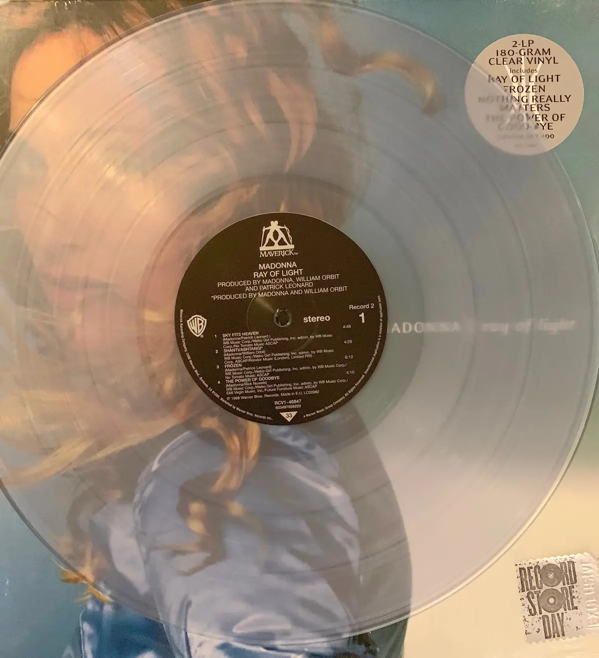 Madonna - Ray Of Light (Clear Rsd 2018) Vinyl Lp New 2