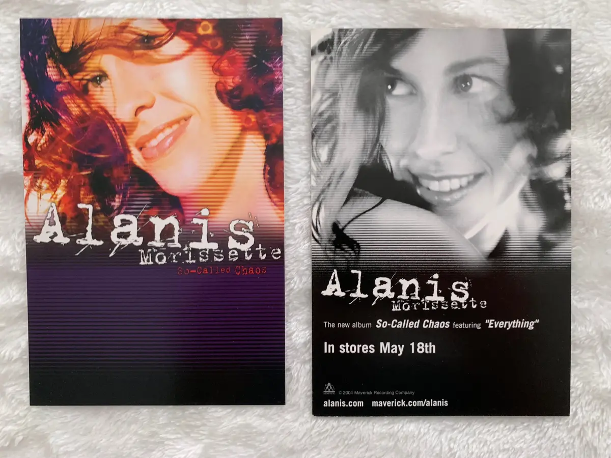 Alanis Morissette 2 Promotional Post Cards  4X6 1
