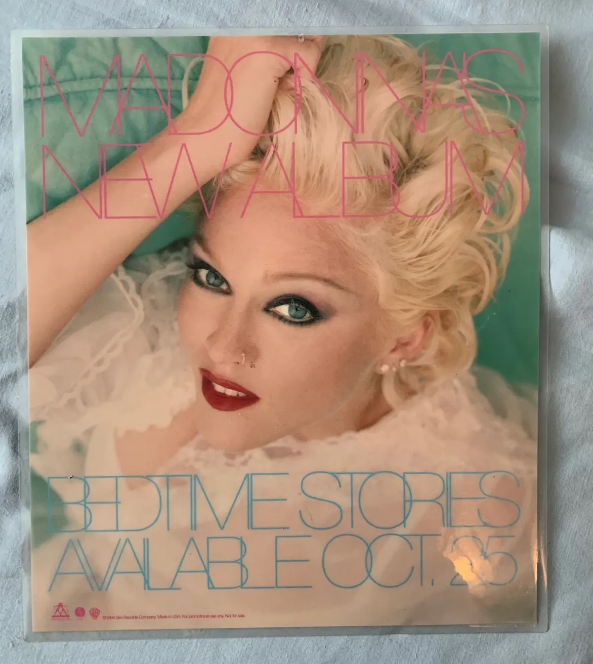 Madonna Bedtime Stories Promotional Counter Display / Laminated (No Stand) 1