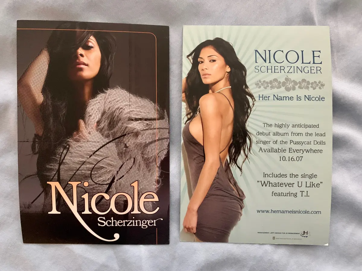 Nicole Scherzinger - 2  Promo Postcards 4X6 1