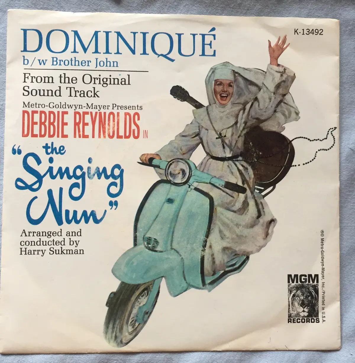 Debbie Reynolds - The Singing Nun 45 Vinyl - Original Used 1
