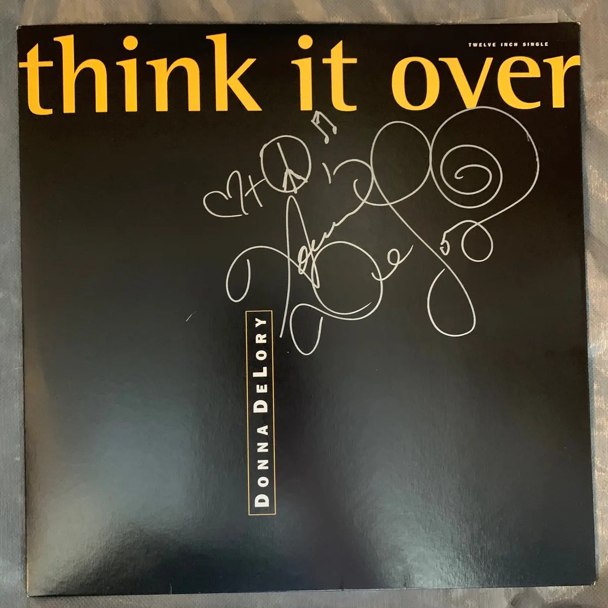 Donna De Lory - Think It Over 90'S 12" Lp Remix Vinyl - Autographed 1