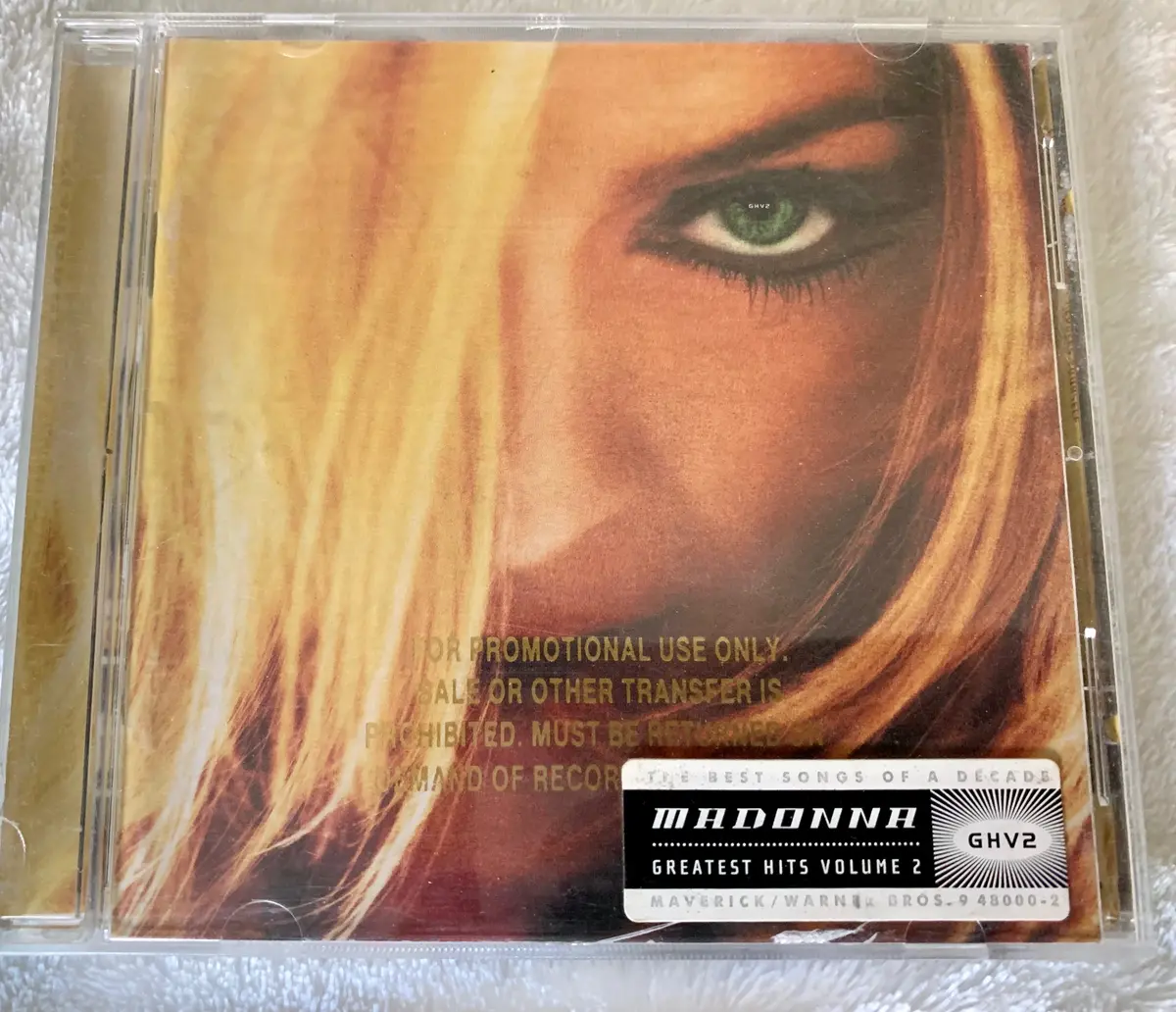 Madonna - Ghv2 Promo Used Cd (Gold Stamp) W/ Hype Sticker 1