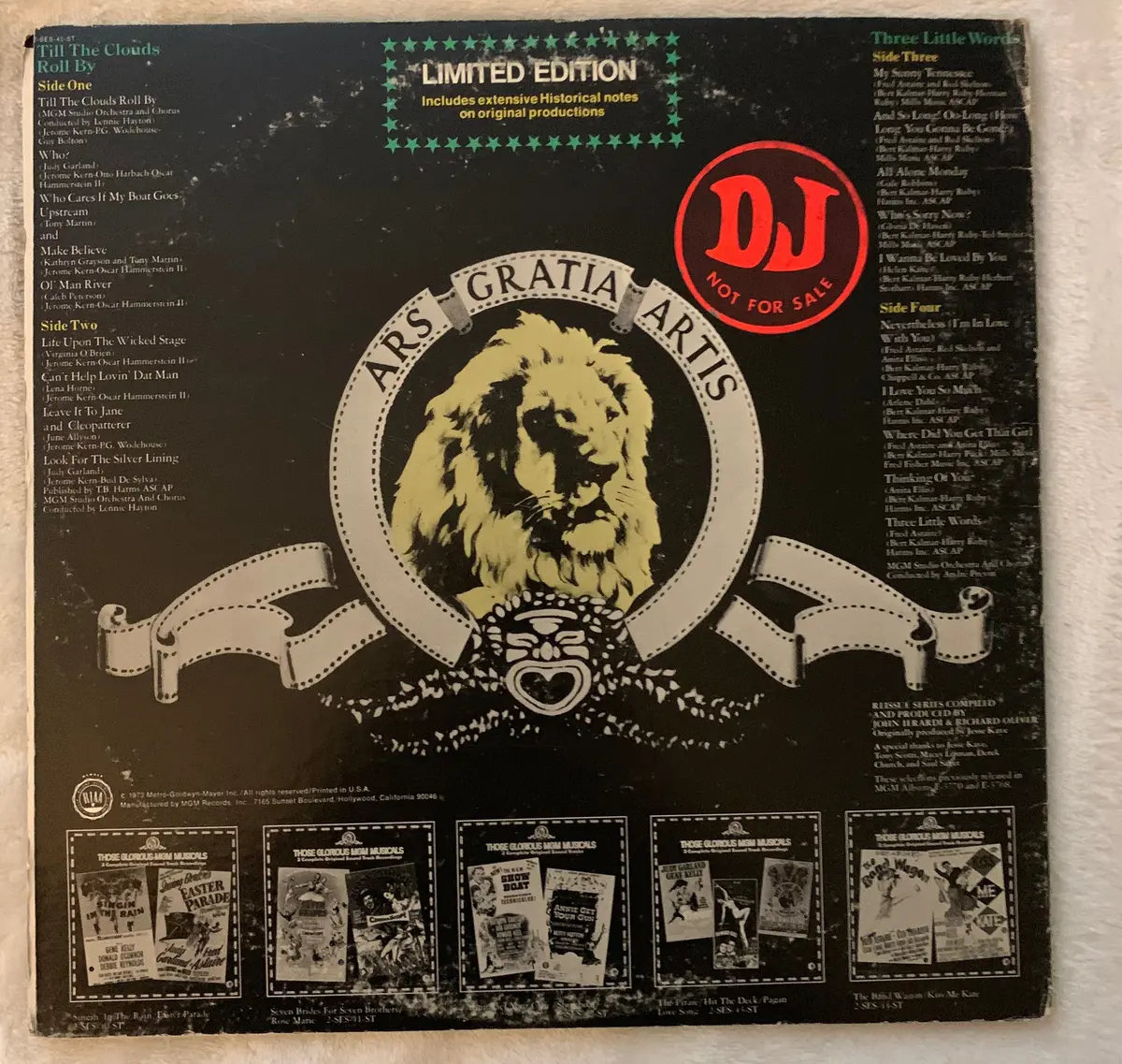 Mgm Musicals: Till The Clouds Roll By / Three Little Words 2Xlp Vinyl 2