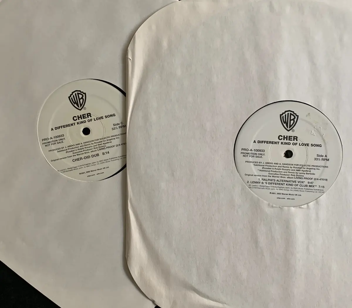 Cher - A Different Kind Of Love Song - Promo 12" 2Xlp Vinyl - Used 1