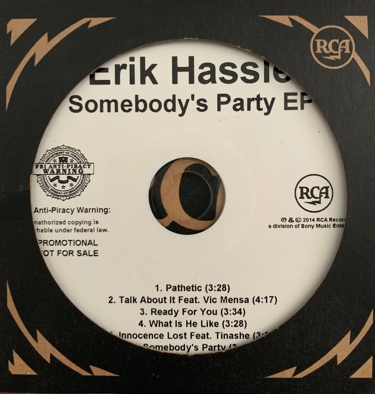 Erik Hassle - Somebody's Party Ep (Promo Cd) 1