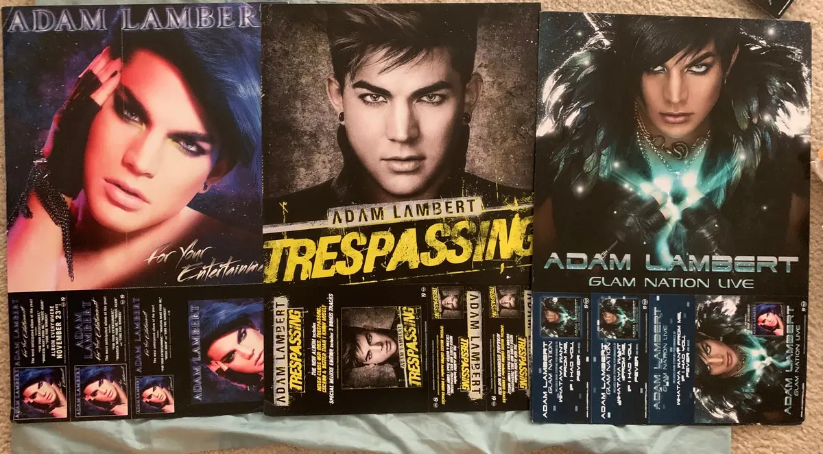 Adam Lambert - 3 Promotional Poster Flats 1