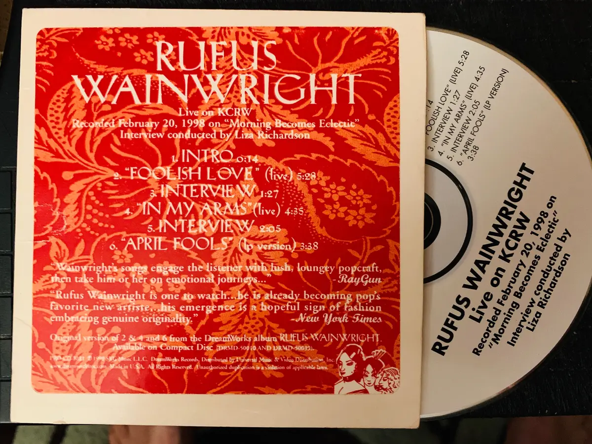 Rufus Wainwright - Live On Kcrw (Promo Cd) 1