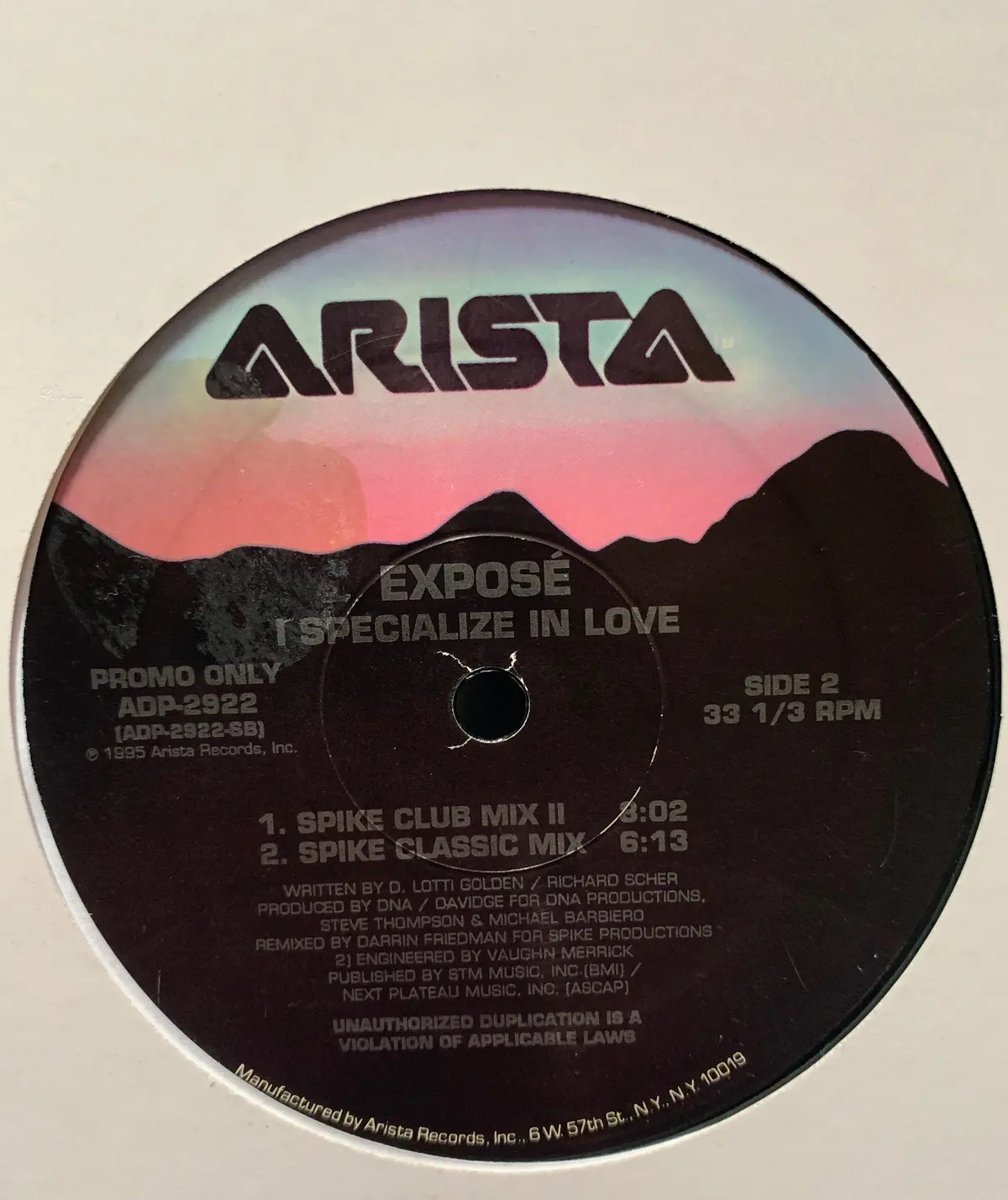 Exposé - I Specialize In Love Us Promo 12" Vinyl -- Used 2