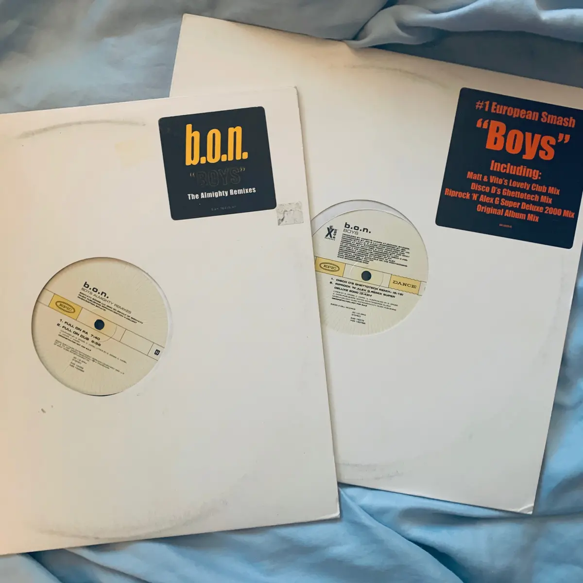 B.O.N. - Boys Two 12" Singles Remixes (Promo Only) 12" Single Lp Vinyl - Used 2