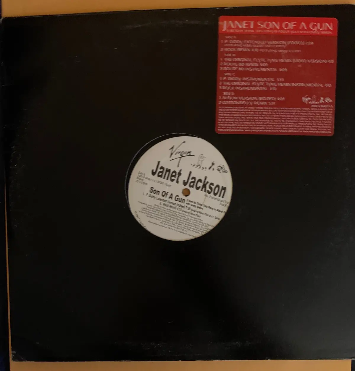 Janet Jackson - Son Of A Gun Promo 2X12" Vinyl - Used 1