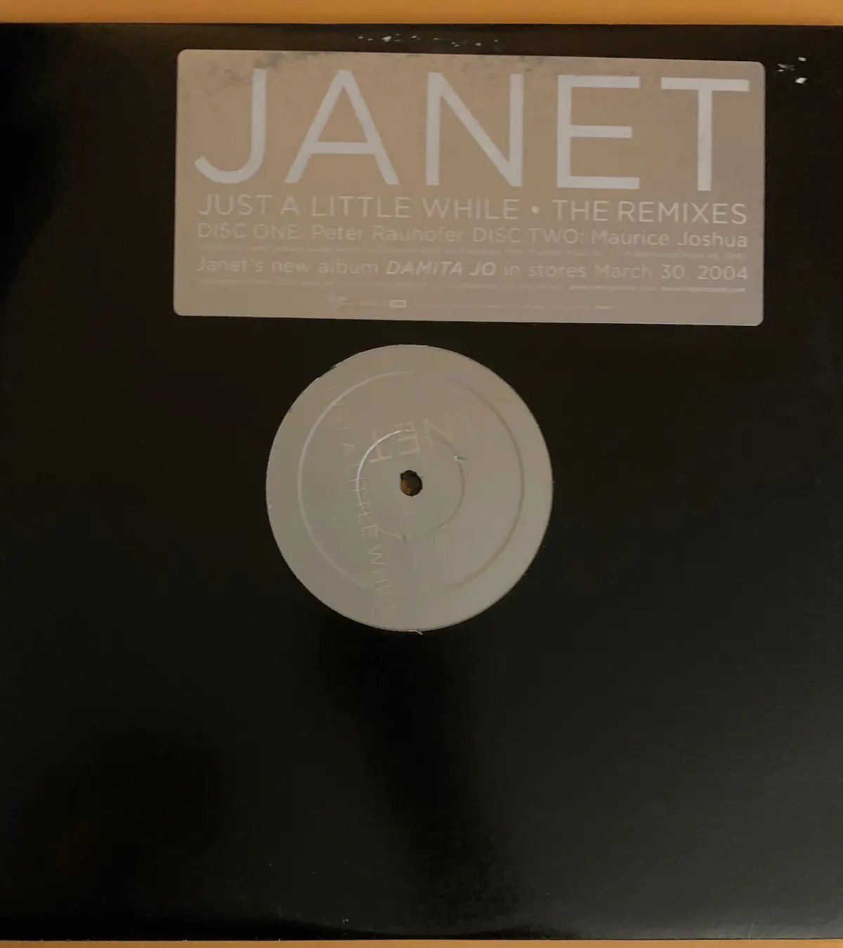 Janet Jackson - Just A Little While Promo 12" Double Vinyl - Used 1