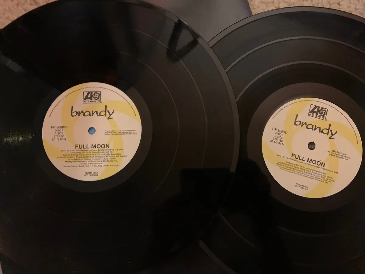Brandy - 2 Lp 12" Remix Vinyl  : Full Moon (2Xlp) 1