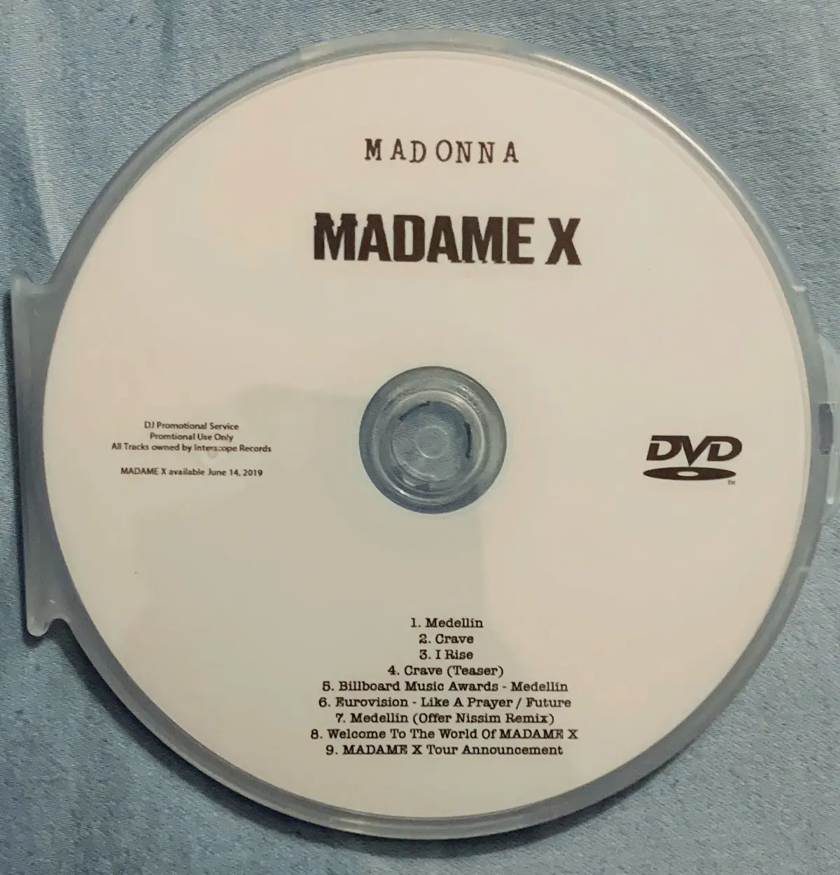 Madonna - Madame X (Dvd Promo)  Ntsc 1