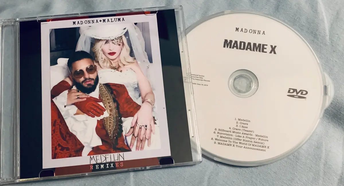 Madonna - Medellin Cd Single + Madame X Dvd Promo Combo Pack - 1