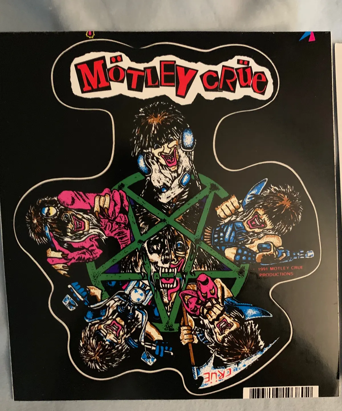 Motley Crue - 6X6 Die-Cut Promotional Sticker 1