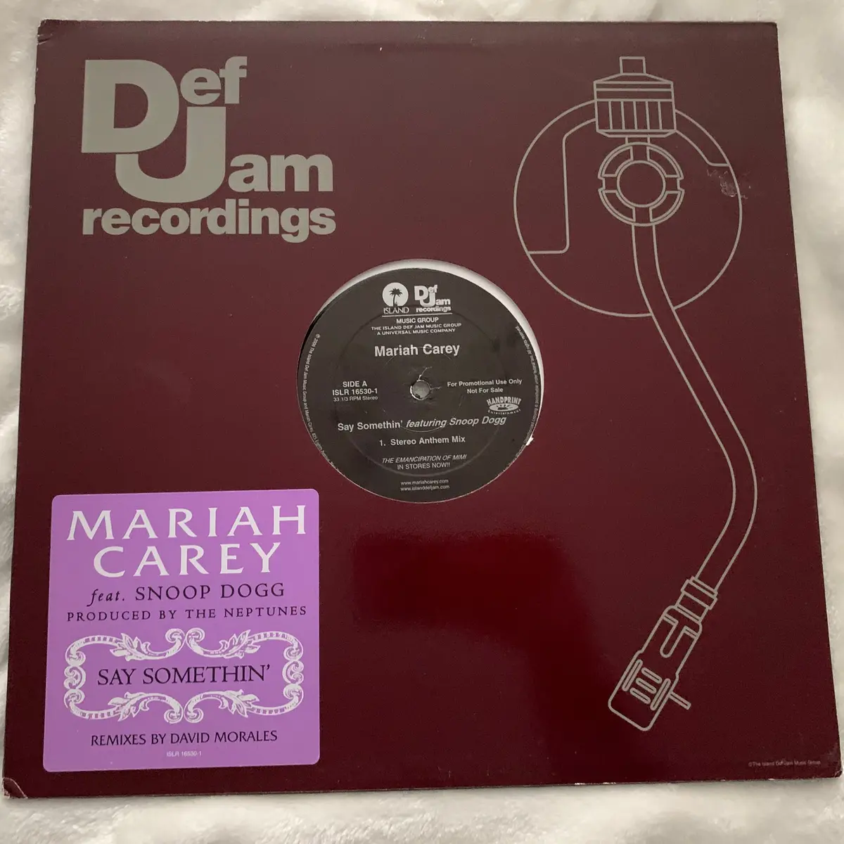 Mariah Carey - Promotional 12' Lp Vinyl "Say Somethin' 1