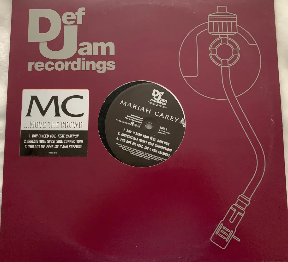 Mariah Carey - Promotional 12' Lp Vinyl " ...Move The Crowd 1