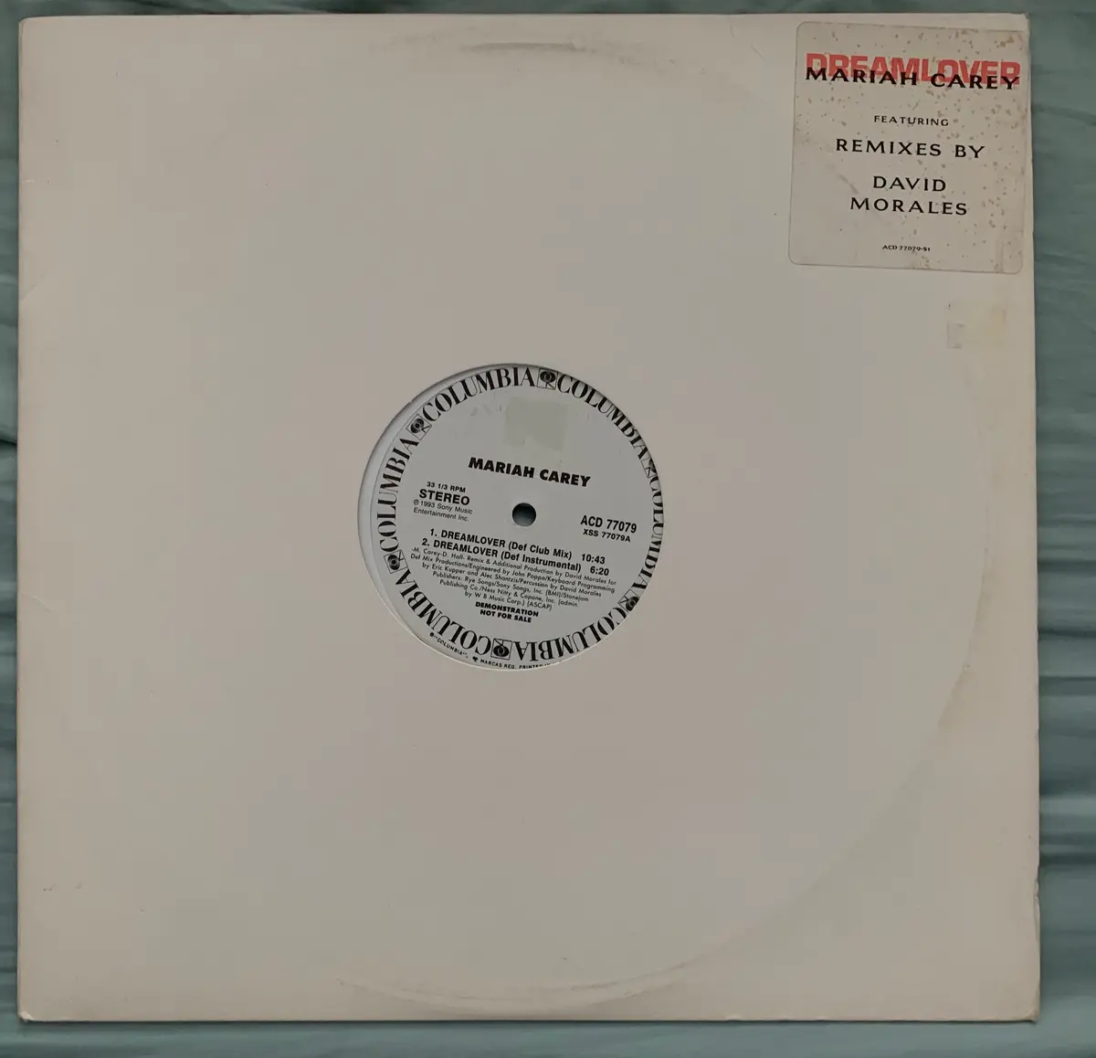 Mariah Carey - Promotional 12' Lp Vinyl "Dreamlover" 1