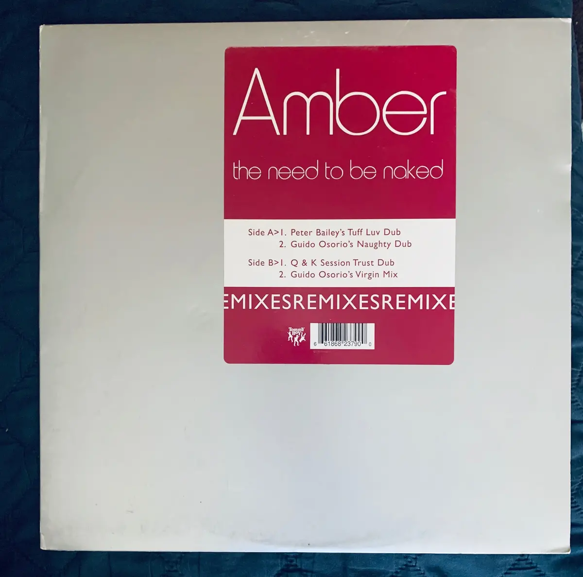 Amber - The Need To Be Naked  (Promo) 12" Remix Lp Vinyl - Used 1