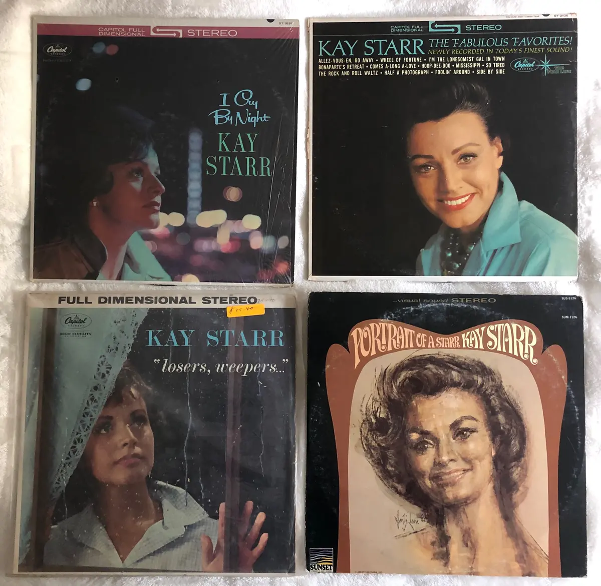 4- Kay Starr Lp Vinyl Used Lot - The Fabulous Favorites Capitol Records 1