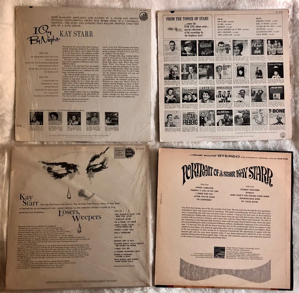 4- Kay Starr Lp Vinyl Used Lot - The Fabulous Favorites Capitol Records 2