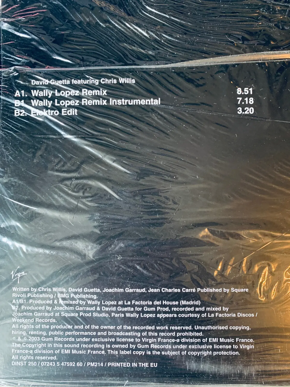 David Guetta - Just A Little More Love (Import 12" Remix Vinyl) New 2