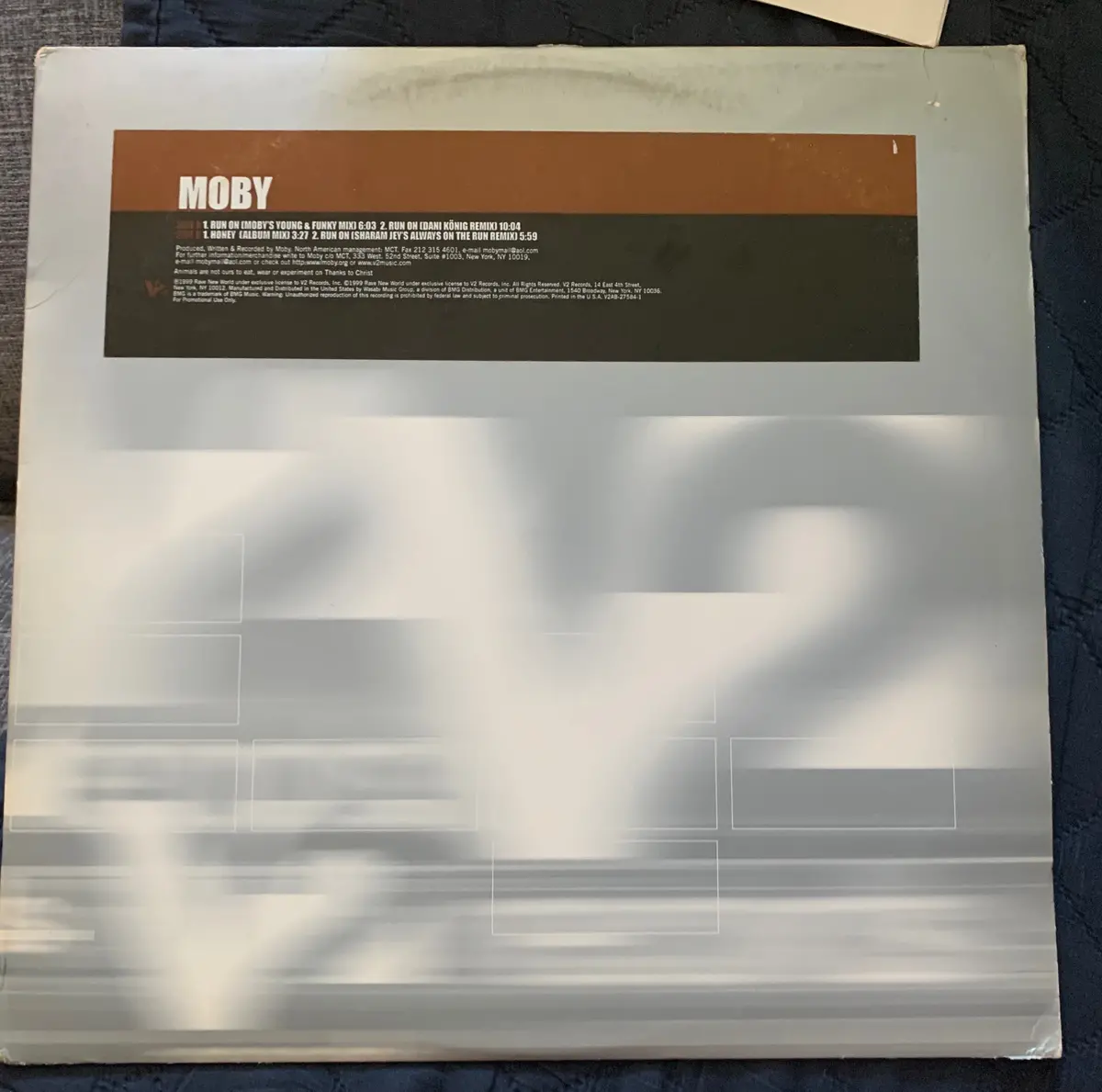 Moby - Run On 12" Remix Lp Vinyl - Used 1