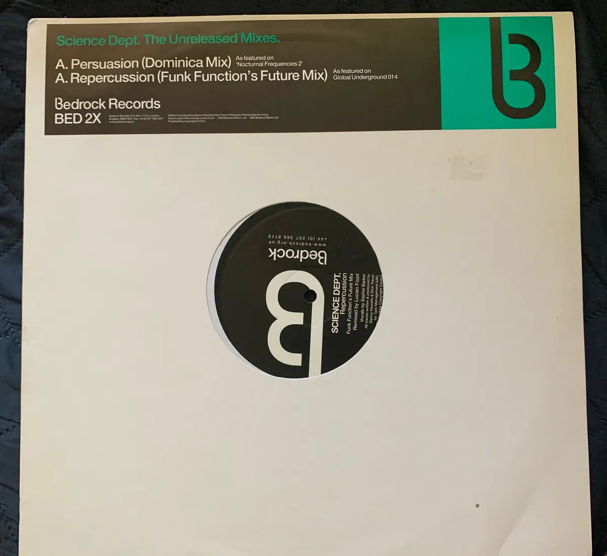 Science Dept. The Unrleased Mixes: Persuasion / Repercussion 12" Lp Vinyl -Used 1