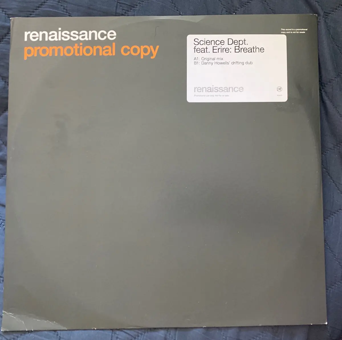 Science Dept. Ft: Erire - Breathe - 12" Import Remix Lp Vinyl - Used 1