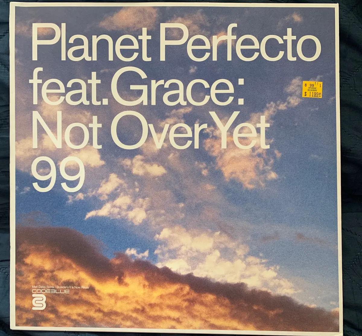 Planet Perfecto Ft: Grace - Not Over Yet 12" Remix Lp Vinyl - Used 1